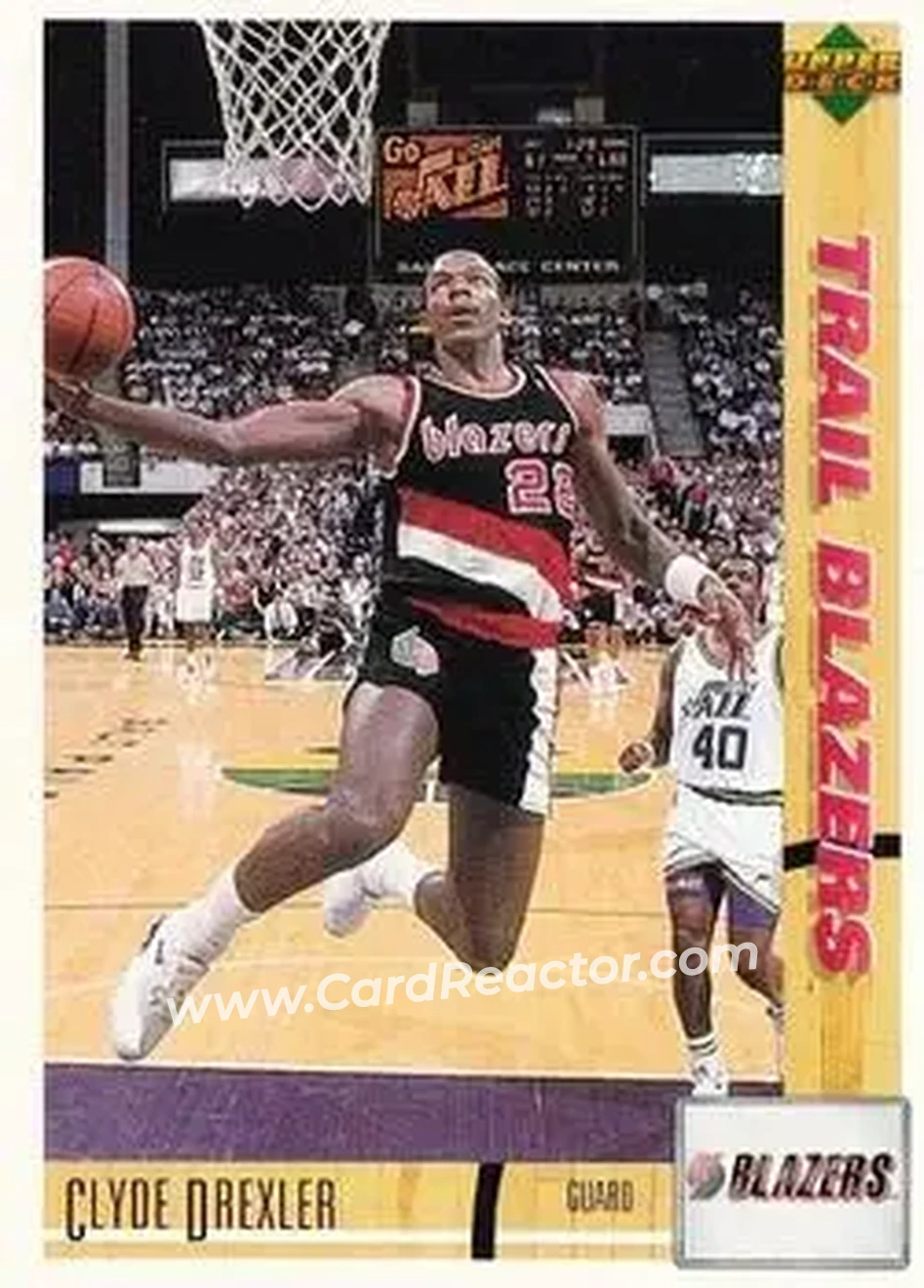 1991-92 Upper Deck Italian #86 - Clyde Drexler - Portland Trail Blazers - Front