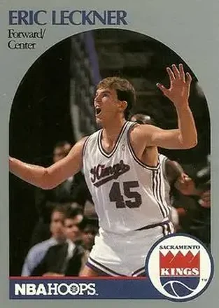 1990-91 Hoops #429 - Eric Leckner - Sacramento Kings