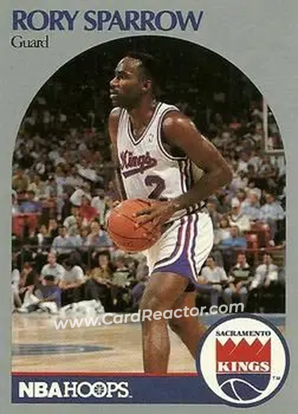 1990-91 Hoops #430 - Rory Sparrow - Sacramento Kings - Front