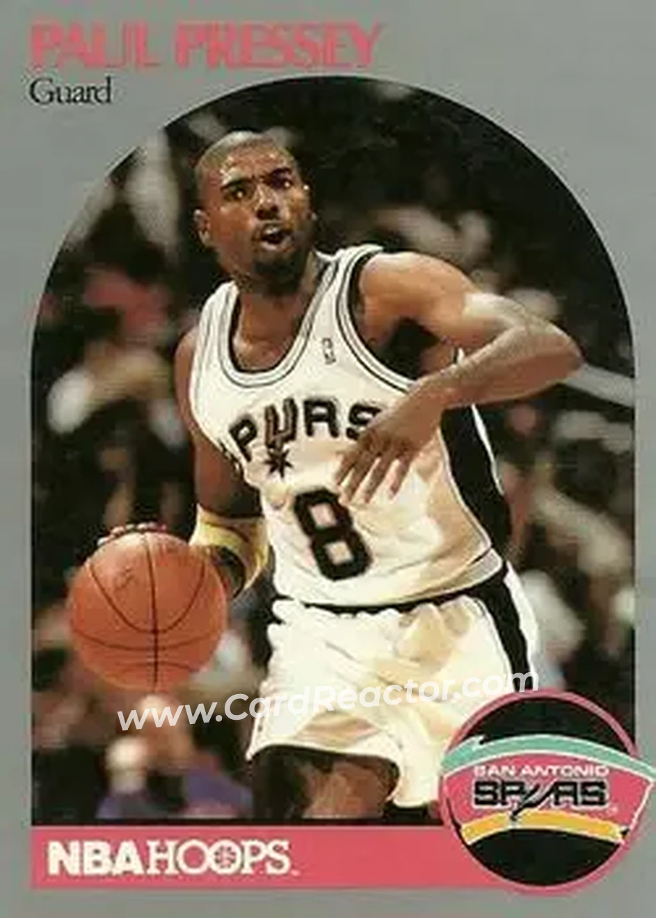 1990-91 Hoops #432 - Paul Pressey - San Antonio Spurs - Front