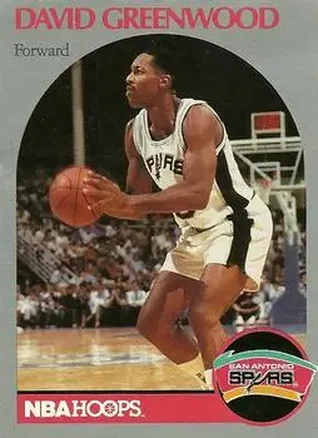 1990-91 Hoops #433 - David Greenwood - San Antonio Spurs