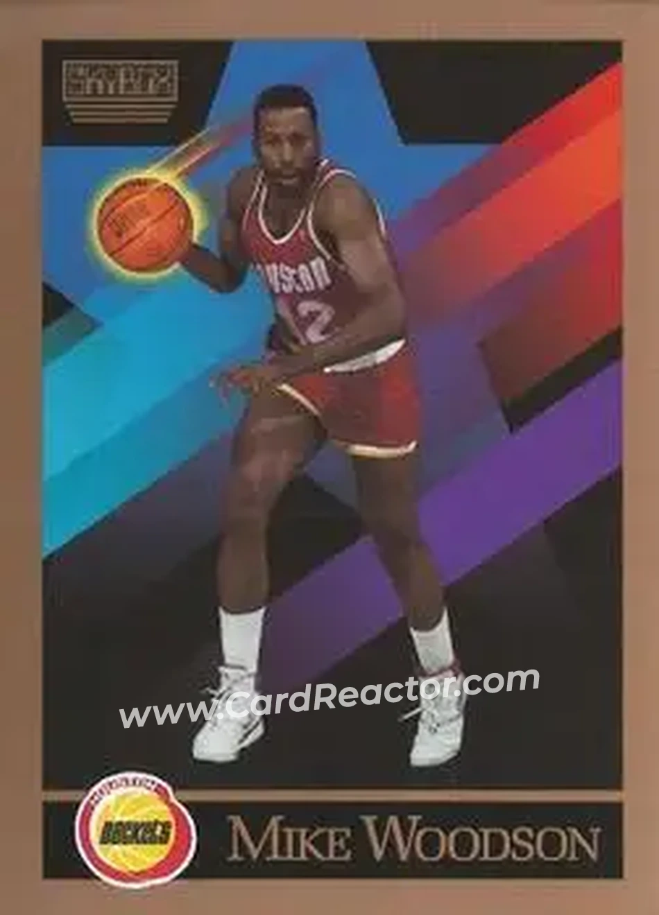 1990-91 SkyBox #386 - Mike Woodson - Houston Rockets - Front