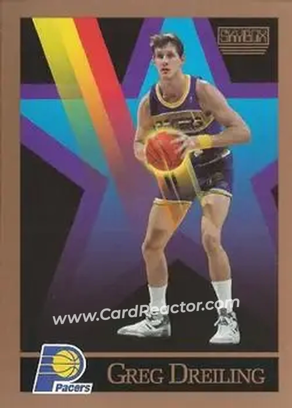 1990-91 SkyBox #387 - Greg Dreiling - Indiana Pacers - Front