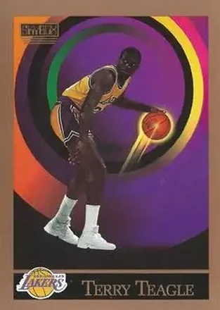 1990-91 SkyBox #392 - Terry Teagle - Los Angeles Lakers