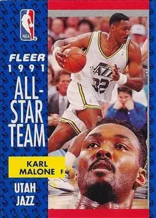 1991-92 Fleer #219 - Karl Malone - Utah Jazz