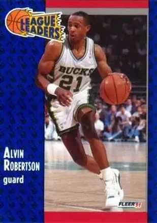 1991-92 Fleer #222 - Alvin Robertson - Milwaukee Bucks