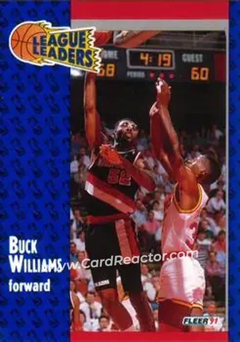 1991-92 Fleer #224 - Buck Williams - Portland Trail Blazers - Front