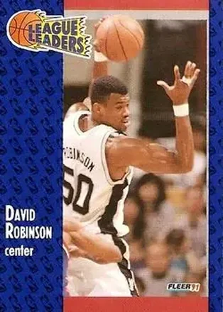 1991-92 Fleer #225 - David Robinson - San Antonio Spurs