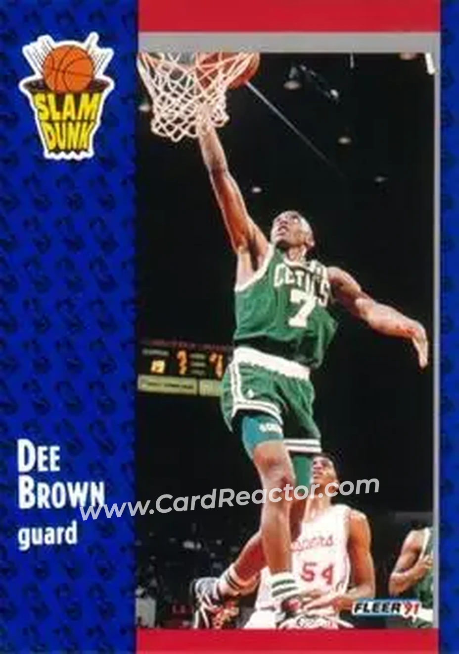 1991-92 Fleer #228 - Dee Brown - Boston Celtics - Front