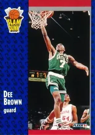 1991-92 Fleer #228 - Dee Brown - Boston Celtics