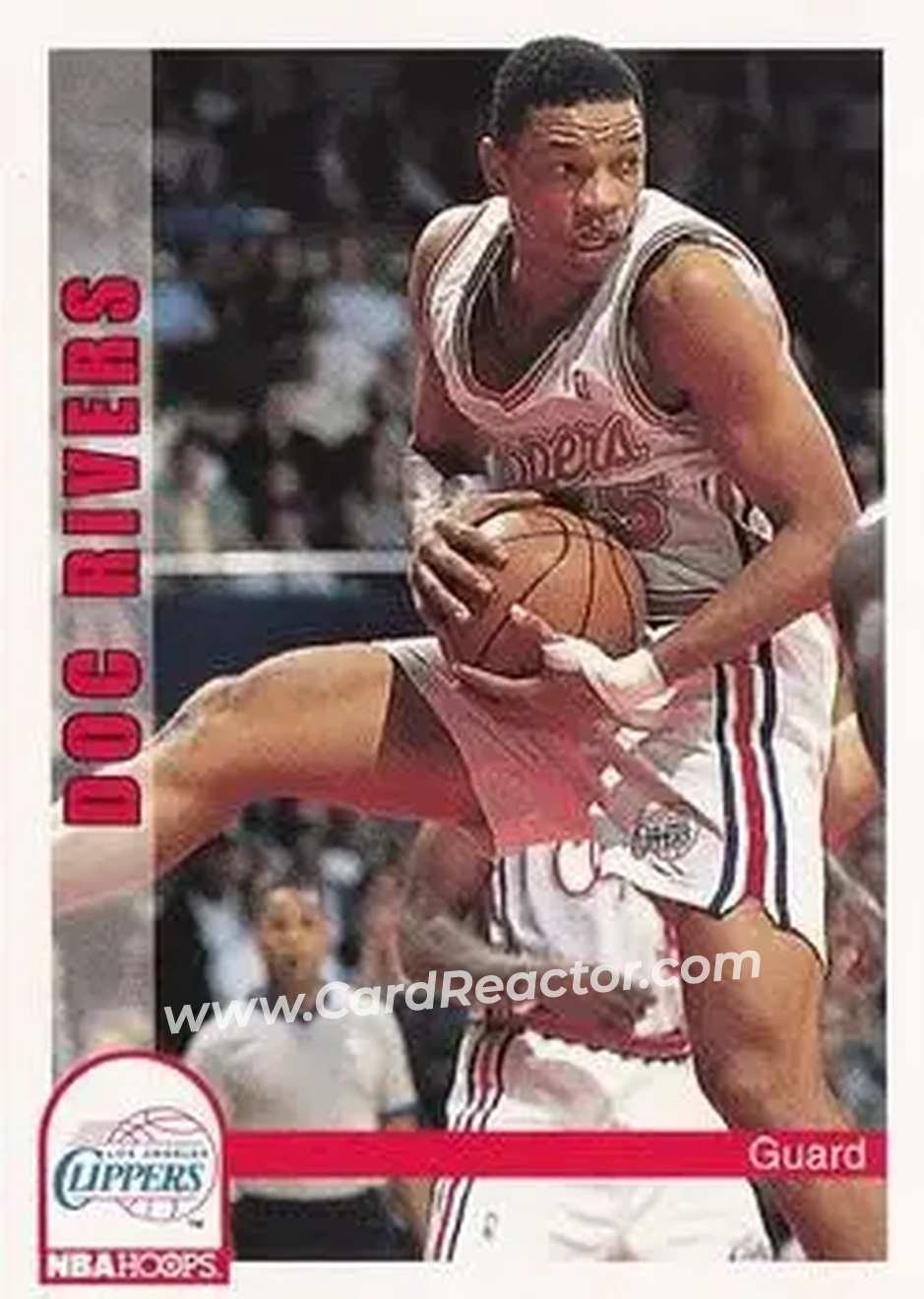 1992-93 Hoops #104 - Doc Rivers - Los Angeles Clippers - Front