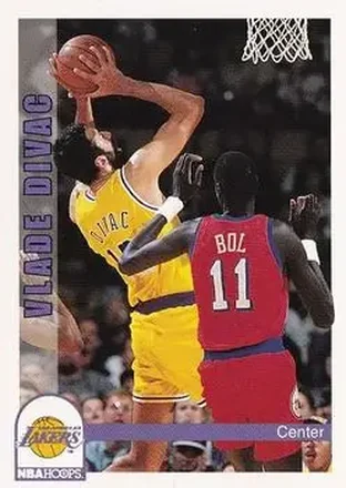 1992-93 Hoops #108 - Vlade Divac - Los Angeles Lakers