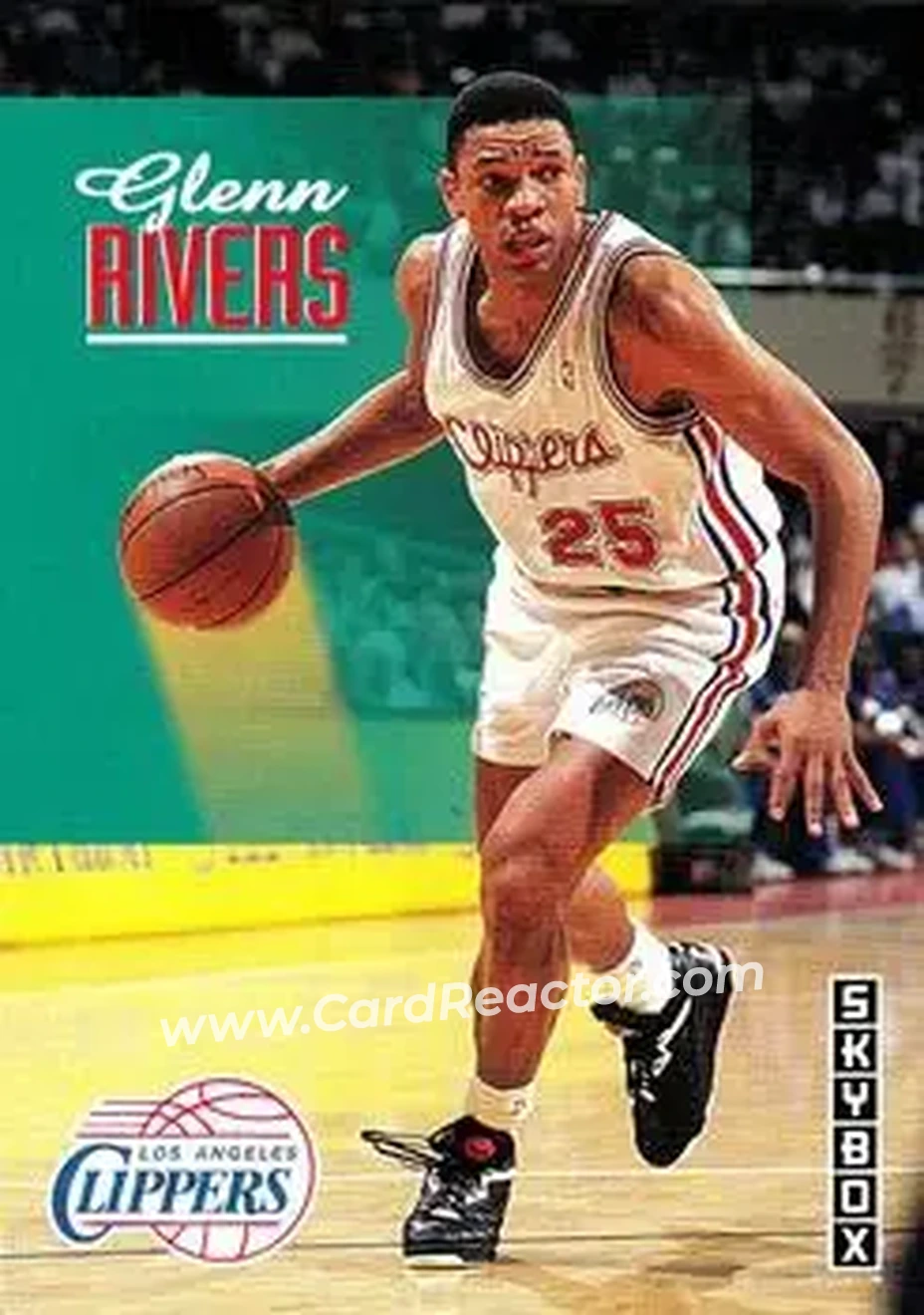 1992-93 SkyBox #110 - Doc Rivers - Los Angeles Clippers - Front