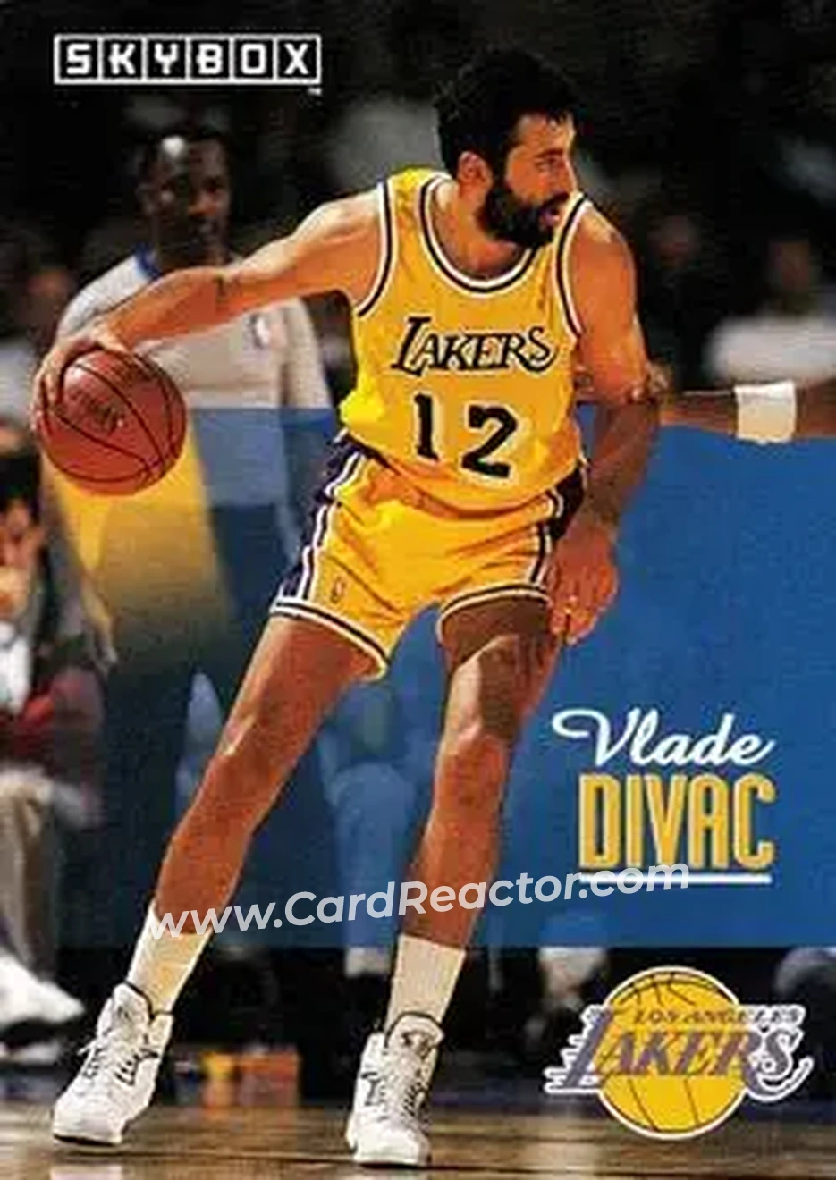 1992-93 SkyBox #114 - Vlade Divac - Los Angeles Lakers - Front