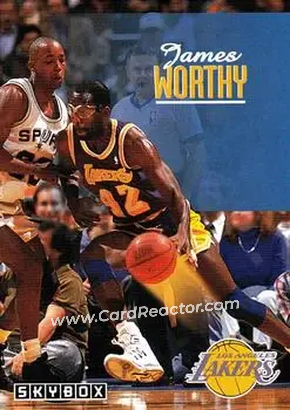 1992-93 SkyBox #121 - James Worthy - Los Angeles Lakers - Front 1992-93 SkyBox #121 - James Worthy - Los Angeles Lakers - Front
