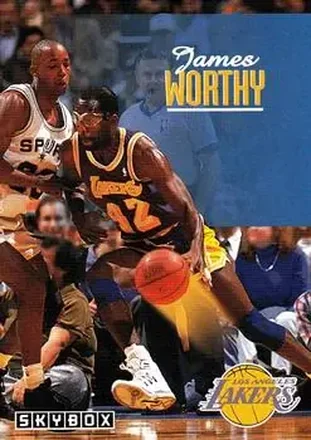 1992-93 SkyBox #121 - James Worthy - Los Angeles Lakers