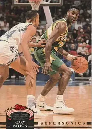 1992-93 Stadium Club #124 - Gary Payton - Seattle SuperSonics