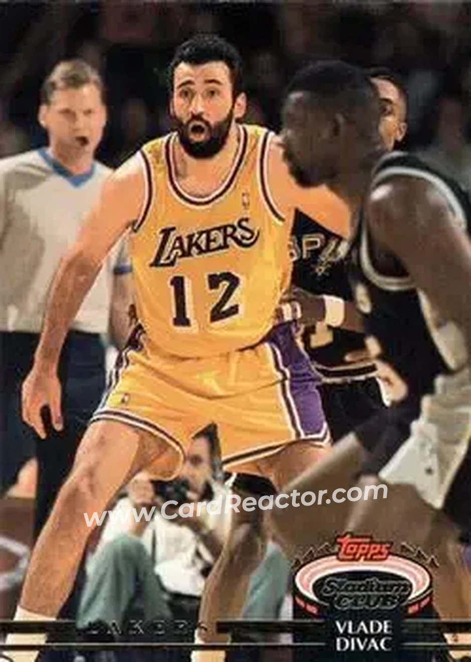 1992-93 Stadium Club #126 - Vlade Divac - Los Angeles Lakers - Front