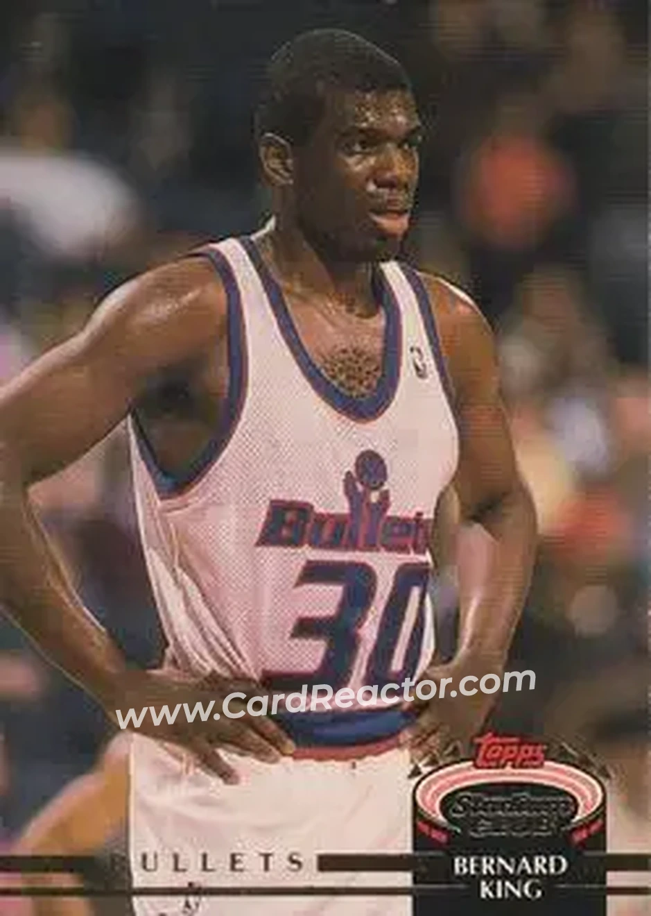 1992-93 Stadium Club #158 - Bernard King - Washington Bullets - Front