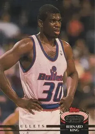 1992-93 Stadium Club #158 - Bernard King - Washington Bullets