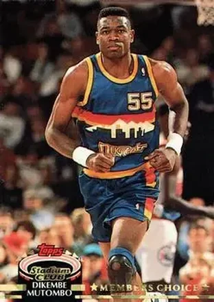 1992-93 Stadium Club #196 - Dikembe Mutombo - Denver Nuggets