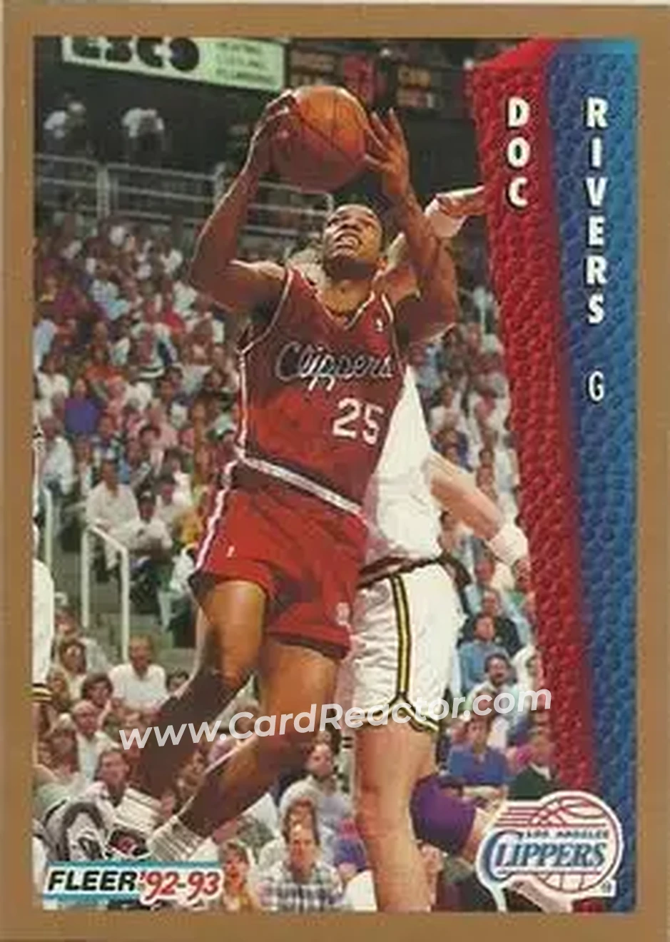 1992-93 Fleer #103 - Doc Rivers - Los Angeles Clippers - Front