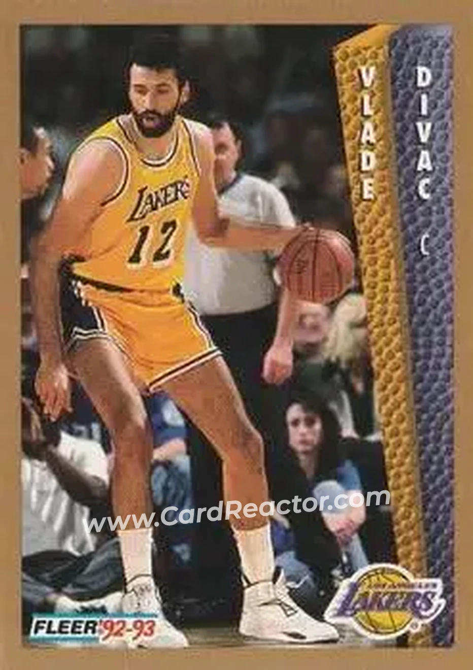 1992-93 Fleer #107 - Vlade Divac - Los Angeles Lakers - Front