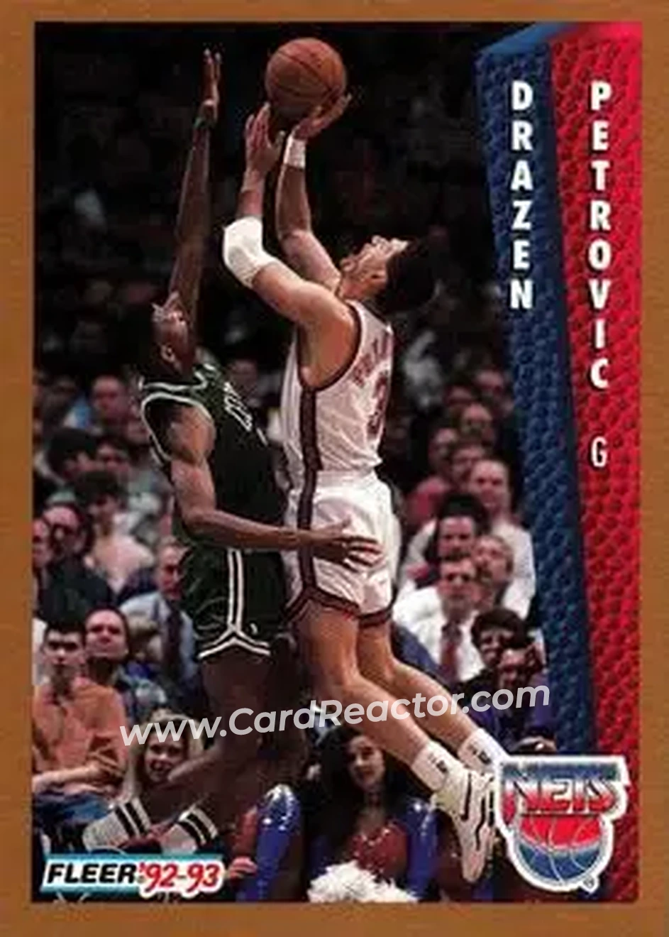1992-93 Fleer #147 - Dražen Petrović - New Jersey Nets - Front