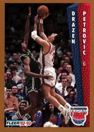 1992-93 Fleer #147 - Dražen Petrović - New Jersey Nets
