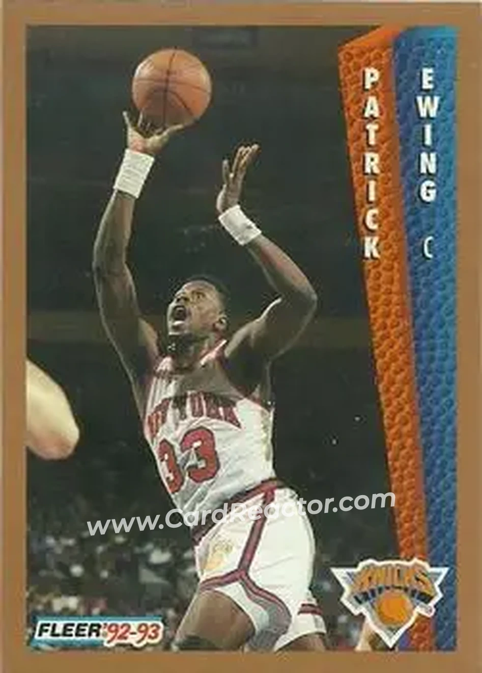 1992-93 Fleer #150 - Patrick Ewing - New York Knicks - Front
