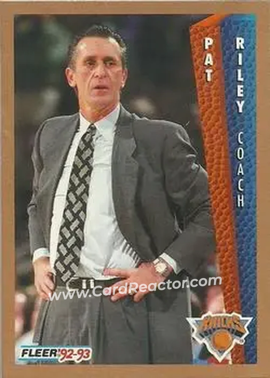 1992-93 Fleer #155 - Pat Riley - New York Knicks - Front