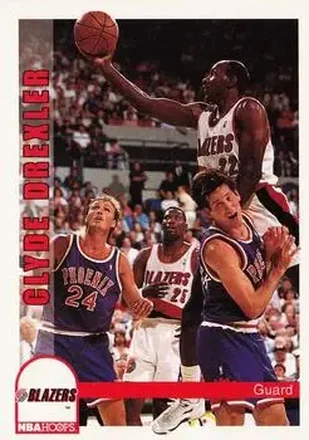 1992-93 Hoops #189 - Clyde Drexler - Portland Trail Blazers
