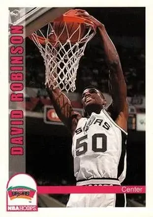 1992-93 Hoops #209 - David Robinson - San Antonio Spurs