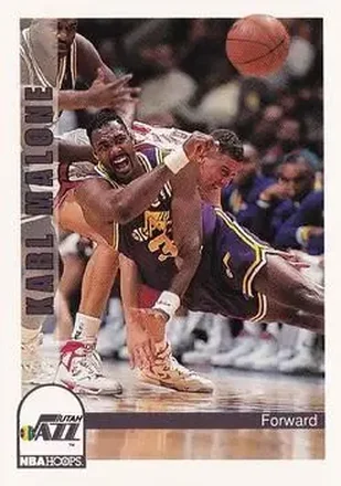 1992-93 Hoops #227 - Karl Malone - Utah Jazz