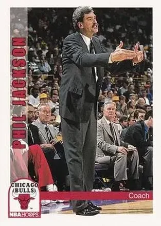 1992-93 Hoops #242 - Phil Jackson - Chicago Bulls
