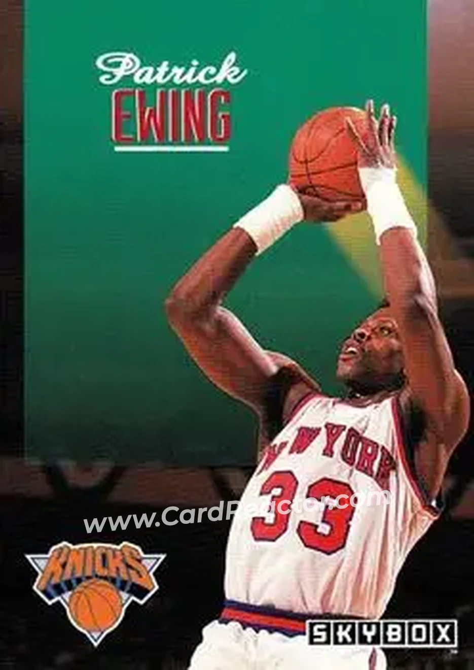1992-93 SkyBox #161 - Patrick Ewing - New York Knicks - Front