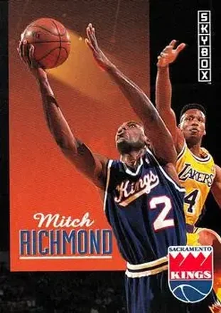 1992-93 SkyBox #214 - Mitch Richmond - Sacramento Kings