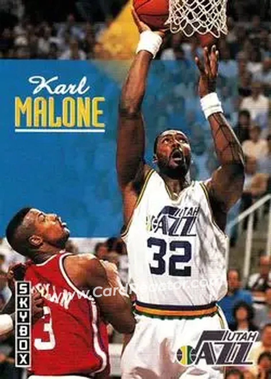 1992-93 SkyBox #242 - Karl Malone - Utah Jazz - Front