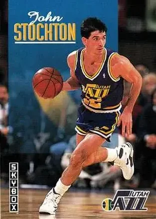 1992-93 SkyBox #244 - John Stockton - Utah Jazz