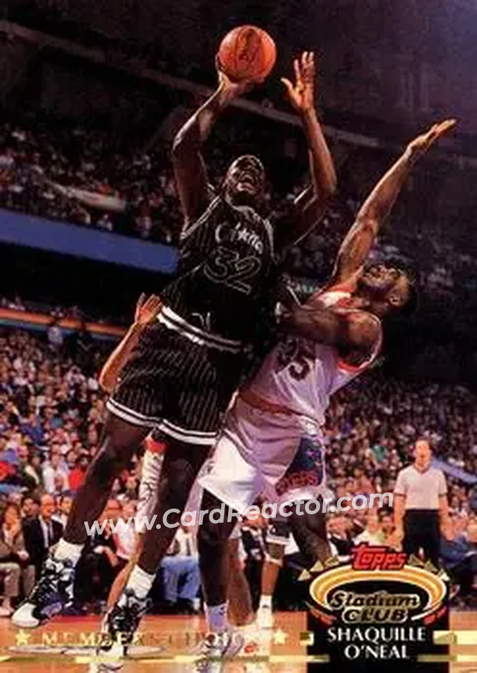 1992-93 Stadium Club #201 - Shaquille O'Neal - Orlando Magic - Front