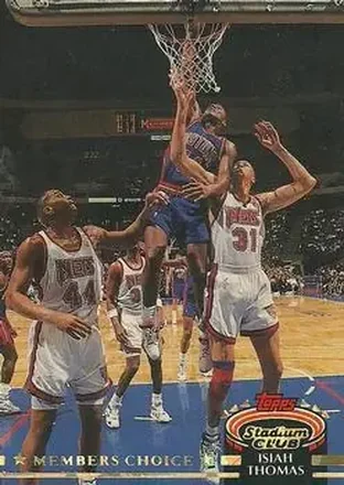 1992-93 Stadium Club #204 - Isiah Thomas - Detroit Pistons