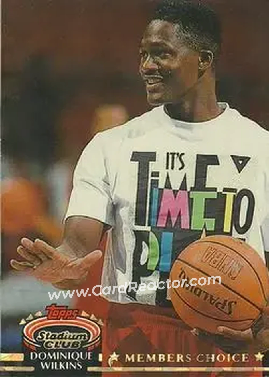 1992-93 Stadium Club #208 - Dominique Wilkins - Atlanta Hawks - Front