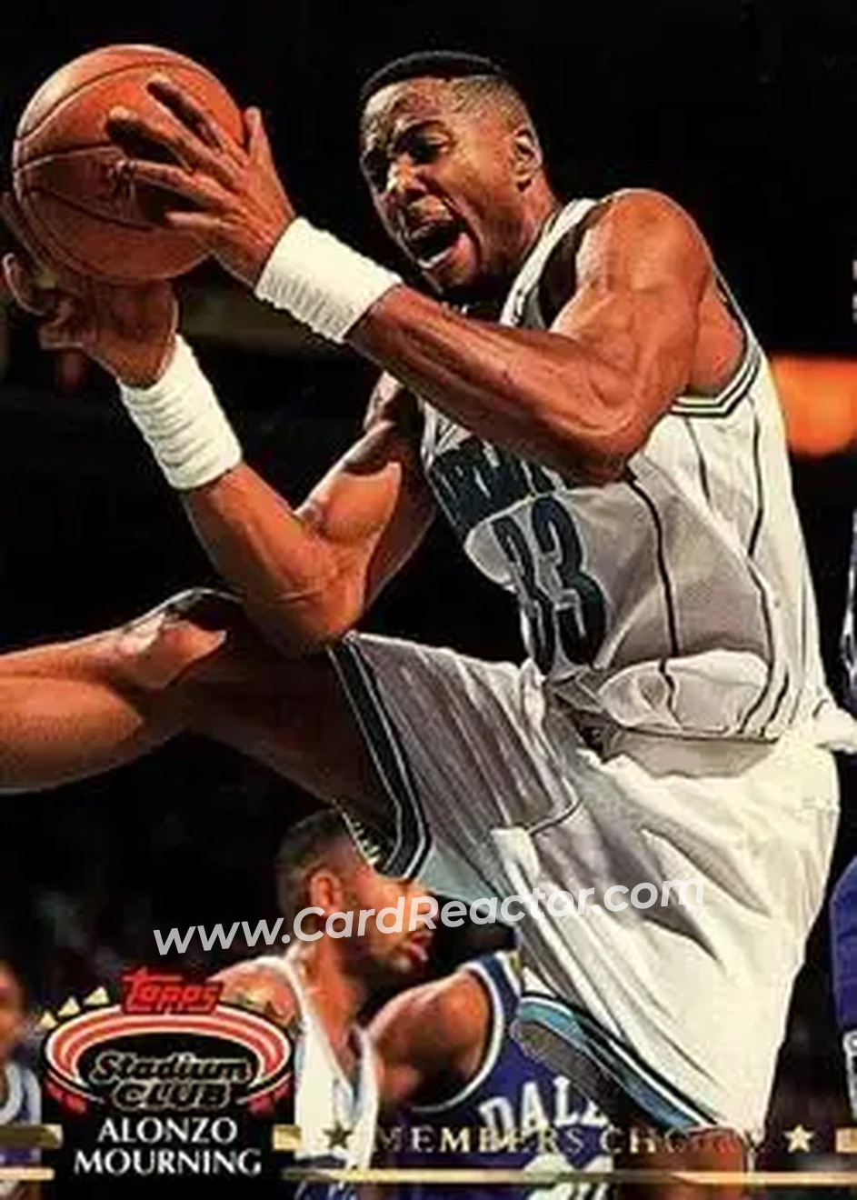 1992-93 Stadium Club #209 - Alonzo Mourning - Charlotte Hornets - Front