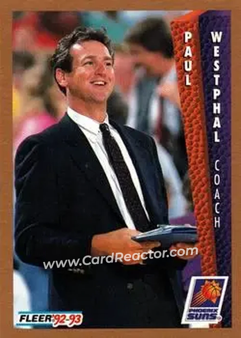 1992-93 Fleer #184 - Paul Westphal - Phoenix Suns - Front