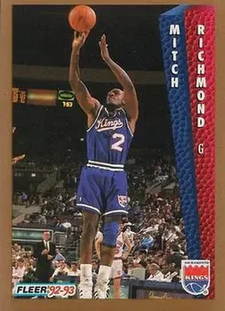 1992-93 Fleer #196 - Mitch Richmond - Sacramento Kings