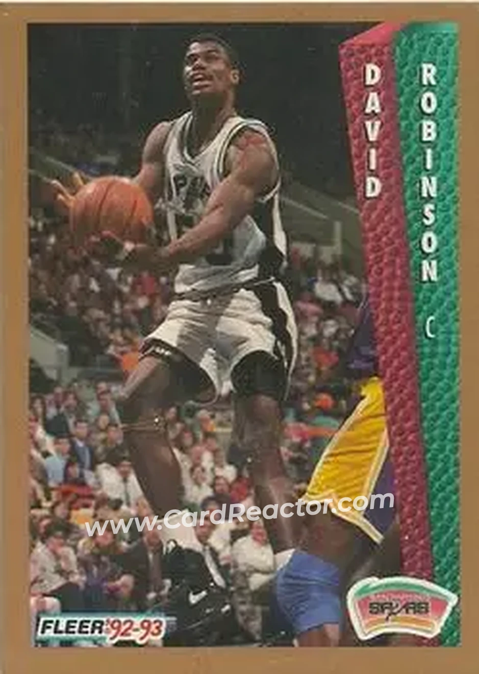 1992-93 Fleer #207 - David Robinson - San Antonio Spurs - Front