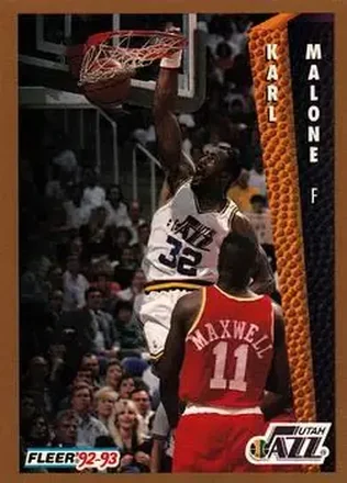 1992-93 Fleer #225 - Karl Malone - Utah Jazz