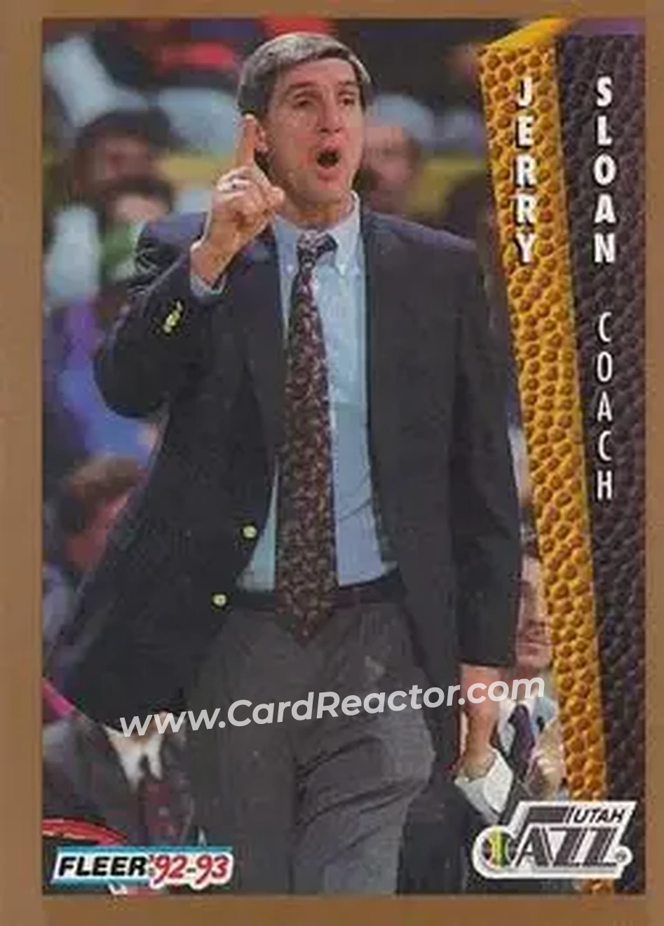 1992-93 Fleer #226 - Jerry Sloan - Utah Jazz - Front