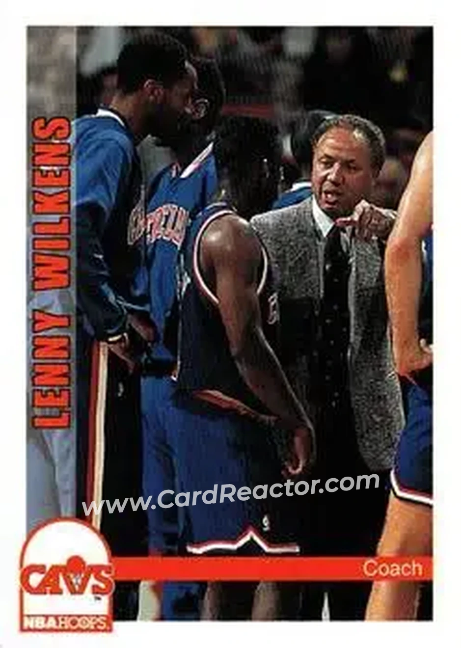 1992-93 Hoops #243 - Lenny Wilkens - Cleveland Cavaliers - Front