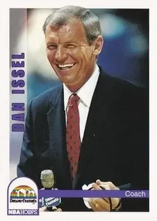 1992-93 Hoops #245 - Dan Issel - Denver Nuggets